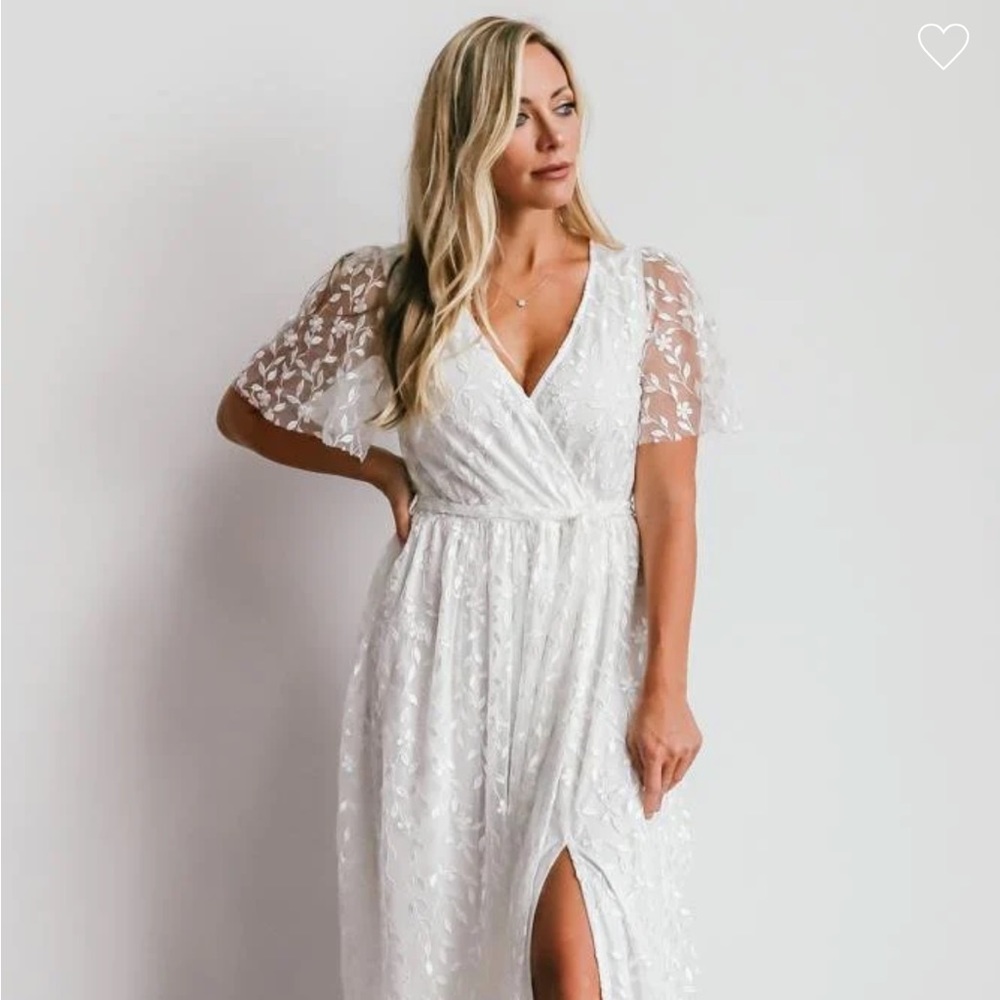 Baltic Born Marseille Embossed Maxi Dress Size Small
